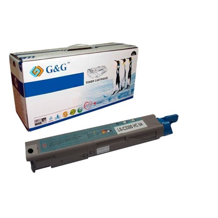 G&G OKI C3300  /  C3400 / C3450 / C3520 / C3530 / C3600 / MC350 / MC360 NEGRO CARTUCHO DE TONER GENERICO UNIVERSAL