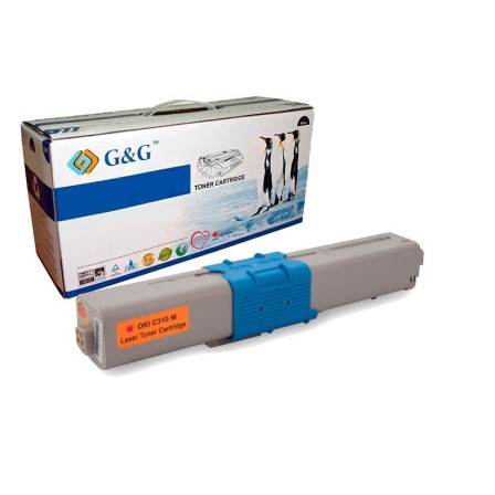 G&G OKI C310 / C510 / MC351 / MC361 MAGENTA CARTUCHO DE TONER GENERICO 44469705