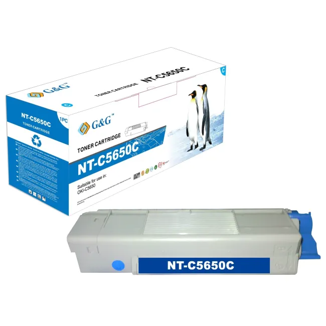 G&G OKI C5650/C5750 CYAN CARTUCHO DE TONER GENERICO 43872307
