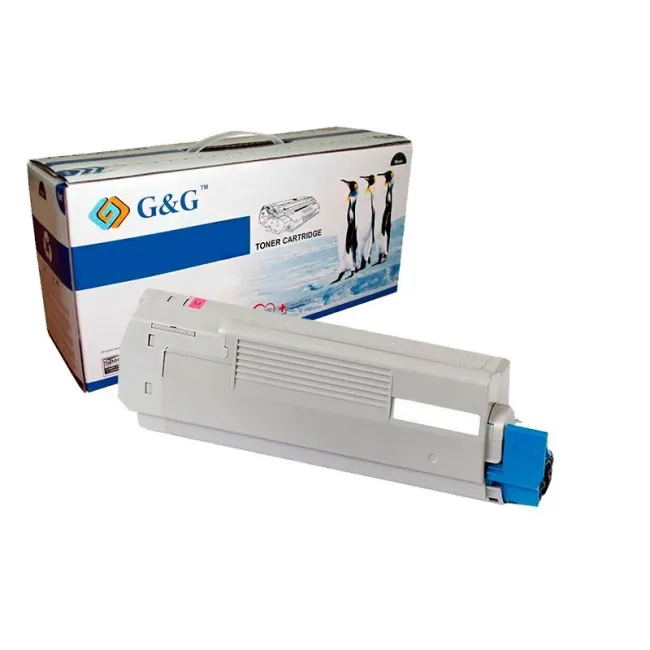 G&G OKI C5800 / C5900 / C5550MFP MAGENTA CARTUCHO DE TONER GENERICO 43324422