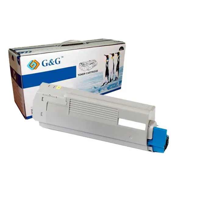 G&G OKI C5800 / C5900 / C5550MFP AMARILLO CARTUCHO DE TONER GENERICO 43324421