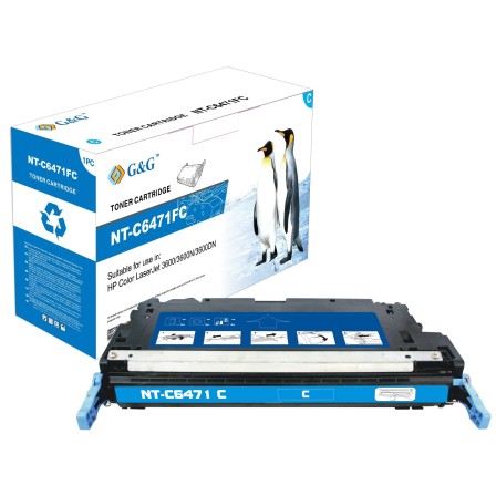 G&G HP Q6471A CYAN CARTUCHO DE TONER GENERICO NÂº502A