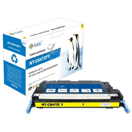 G&G HP Q6472A AMARILLO CARTUCHO DE TONER GENERICO NÂº502A