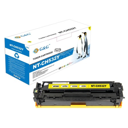 G&G HP CC532A AMARILLO CARTUCHO DE TONER GENERICO NÂº304A