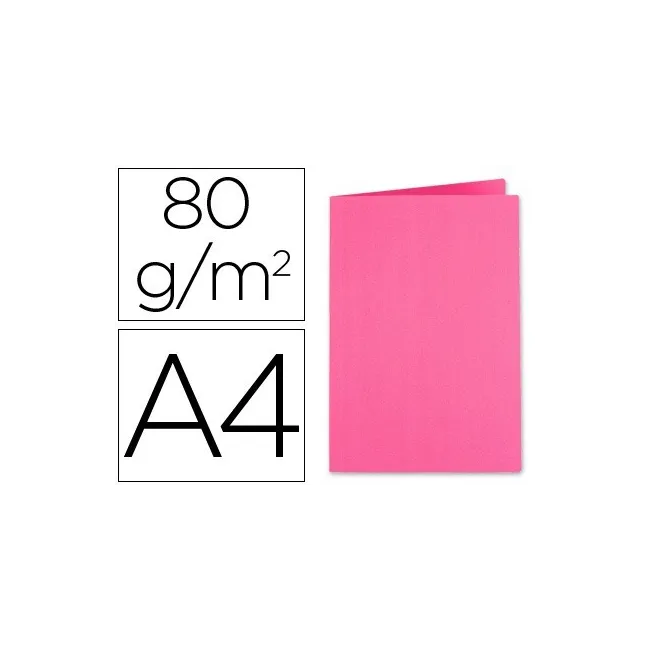 SUBCARPETA CARTULINA EXACOMPTA DIN A4 FUCSIA 80 GR