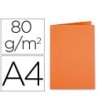 SUBCARPETA CARTULINA EXACOMPTA DIN A4 NARANJA 80 GR
