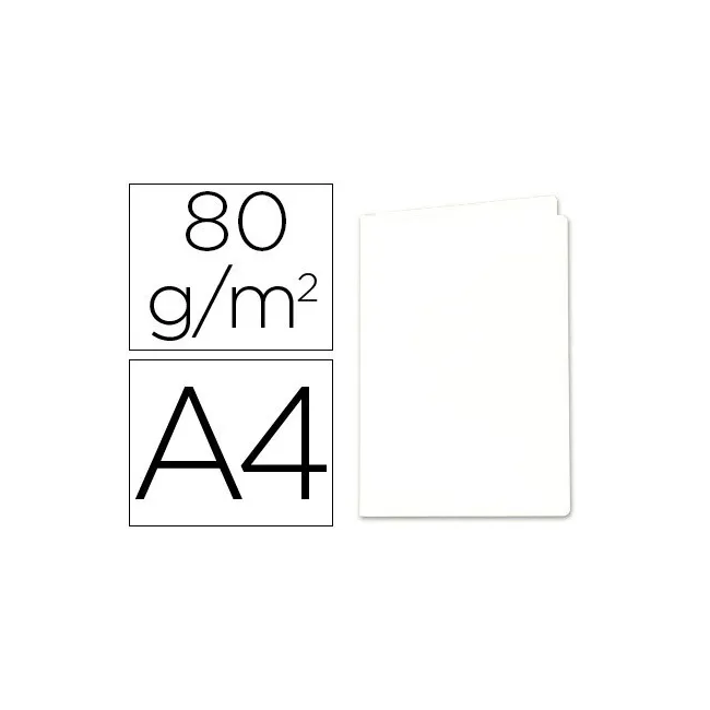 SUBCARPETA PAPEL EXACOMPTA DIN A4 BLANCA 80 GR