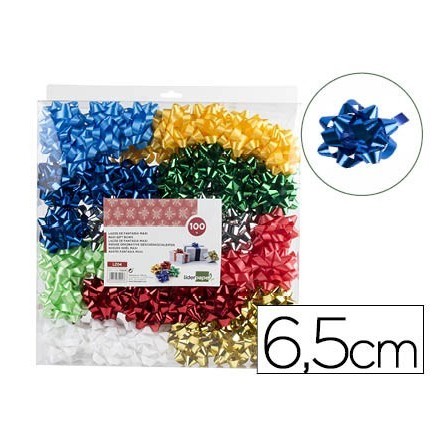 LAZOS LIDERPAPEL FANTASIA MAXI COLORES METALIZADOS SURTIDOS