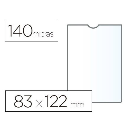 FUNDA PORTADOCUMENTO ESSELTE PLASTICO TRANSPARENTE 140 MICRAS TAMAÑ...