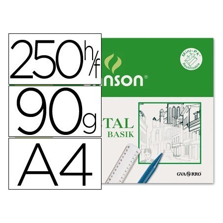 PAPEL VEGETAL GUARRO DIN A4 90-95 GR HOJA