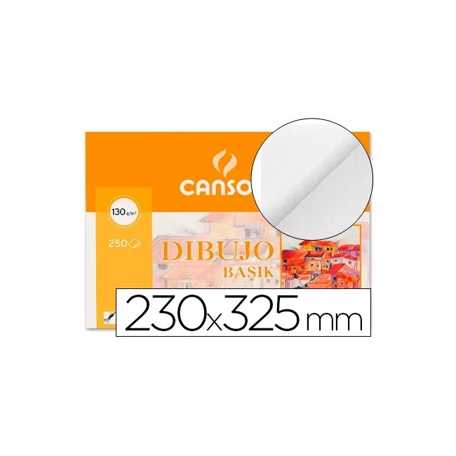 PAPEL DIBUJO BASIK 23X32.5 -130 GR -SIN RECUADRO