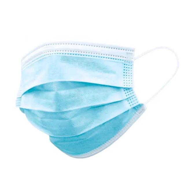 MASCARILLA FACIAL HIGIENICA DESECHABLE 3 CAPAS CON AJUSTE NASAL FIL...