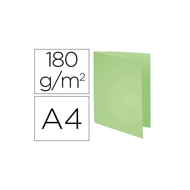 SUBCARPETA CARTULINA RECICLADA EXACOMPTA DIN A4 VERDE 180 GR