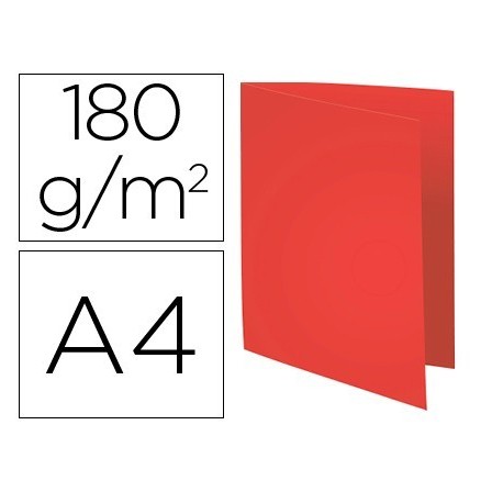 SUBCARPETA CARTULINA RECICLADA EXACOMPTA DIN A4 ROJO 180 GR