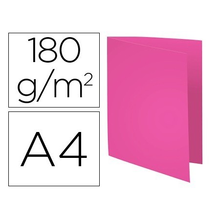 SUBCARPETA CARTULINA RECICLADA EXACOMPTA DIN A4 FUCSIA 180 GR