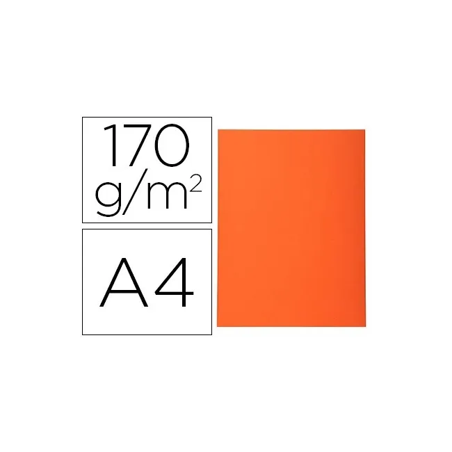 SUBCARPETA CARTULINA RECICLADA EXACOMPTA DIN A4 NARANJA 170 GR