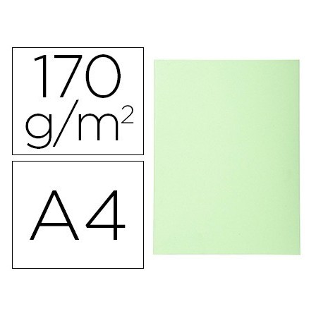 SUBCARPETA CARTULINA RECICLADA EXACOMPTA DIN A4 VERDE CLARO 170 GR