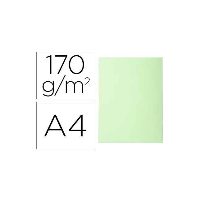 SUBCARPETA CARTULINA RECICLADA EXACOMPTA DIN A4 VERDE CLARO 170 GR