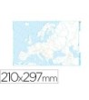 MAPA MUDO TEIDE B/N DIN A4 EUROPA -POLITICO