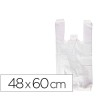 BOLSA CAMISETA RECICLADA 70% BLANCA 50 MC 48X60 CM APTA LEGISLACION...