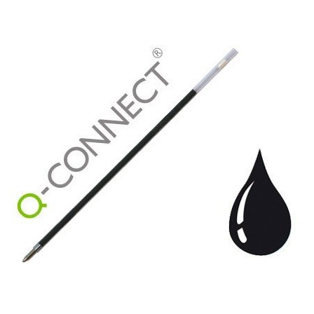 RECAMBIO BOLIGRAFO EXTENSIBLE Q-CONNECT KF00233 NEGRO