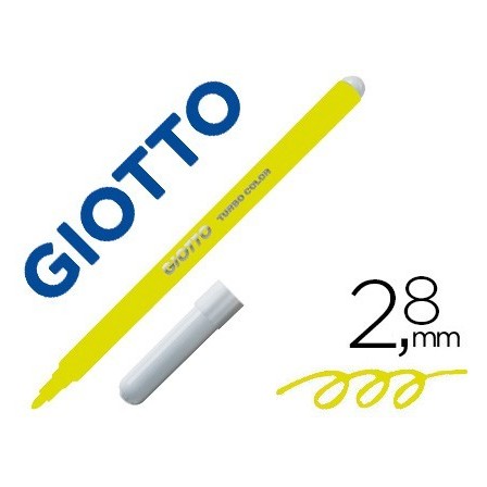 ROTULADOR GIOTTO TURBO COLOR LAVABLE CON PUNTA BLOQUEADA UNICOLOR A...