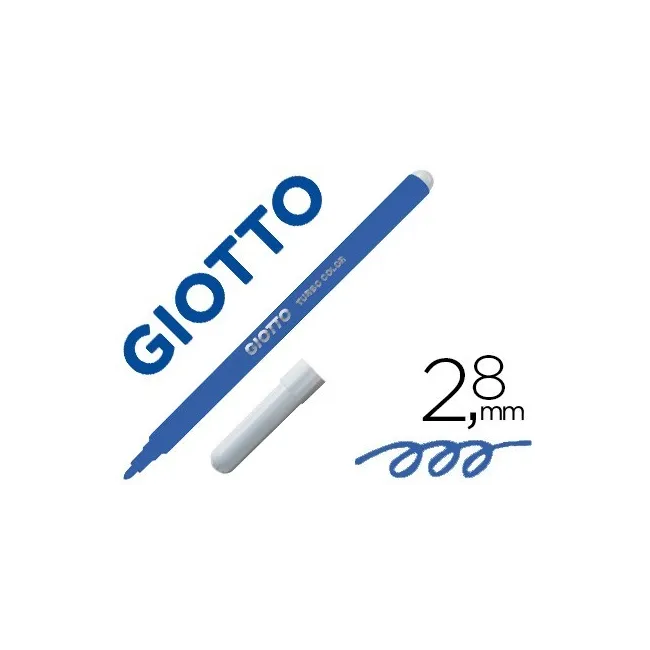 ROTULADOR GIOTTO TURBO COLOR LAVABLE CON PUNTA BLOQUEADA UNICOLOR A...