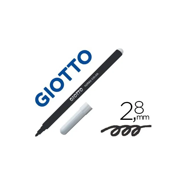 ROTULADOR GIOTTO TURBO COLOR LAVABLE CON PUNTA BLOQUEADA UNICOLOR N...