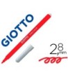 ROTULADOR GIOTTO TURBO COLOR LAVABLE CON PUNTA BLOQUEADA UNICOLOR ROJO