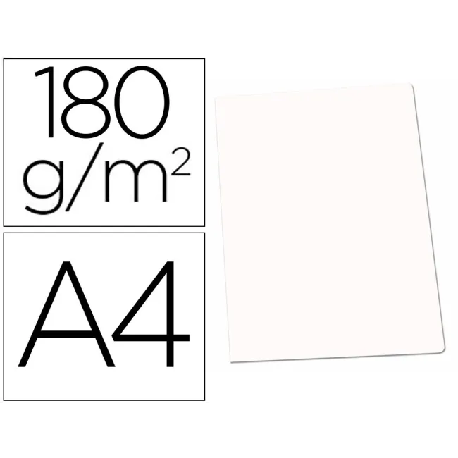 SUBCARPETA CARTULINA GIO DIN A4 BLANCA 180 G/M2