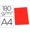 SUBCARPETA CARTULINA GIO DIN A4 ROJO PASTEL 180 G/M2