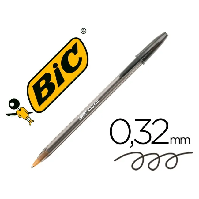 BOLIGRAFO BIC CRISTAL NEGRO -UNIDAD