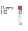 MINAS Q-CONNECT GRAFITO 0.5 HB -ESTUCHE DE 12 MINAS