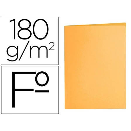 SUBCARPETA LIDERPAPEL FOLIO NARANJA INTENSO 185G/M2