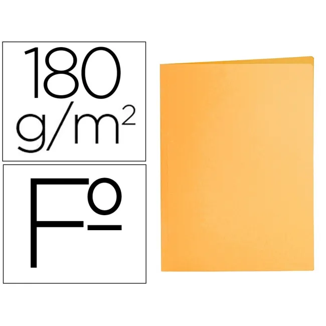 SUBCARPETA LIDERPAPEL FOLIO NARANJA INTENSO 185G/M2