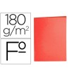 SUBCARPETA LIDERPAPEL FOLIO ROJO INTENSO 185G/M2