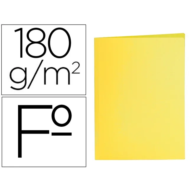 SUBCARPETA LIDERPAPEL FOLIO AMARILLO INTENSO 185G/M2