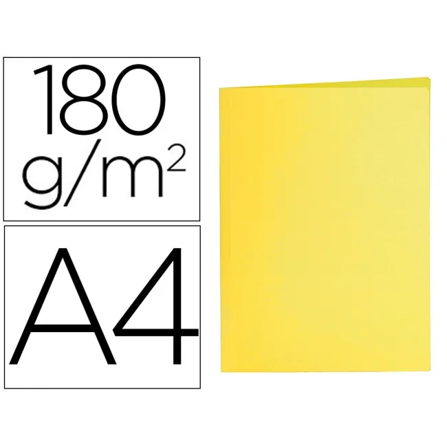 SUBCARPETA LIDERPAPEL A4 AMARILLO INTENSO 185G/M2