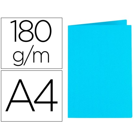 SUBCARPETA LIDERPAPEL A4 CELESTE INTENSO 185G/M2