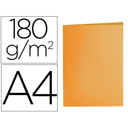SUBCARPETA LIDERPAPEL A4 NARANJA INTENSO 185G/M2