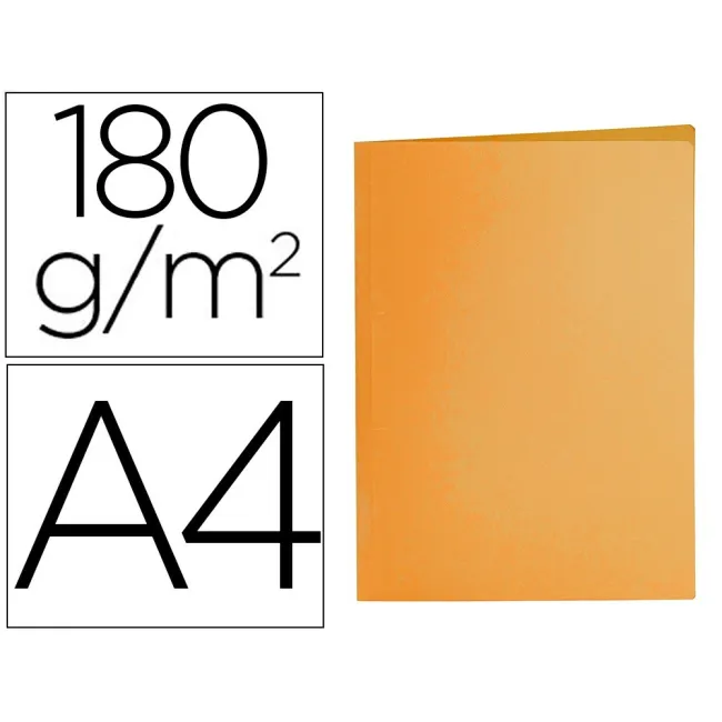 SUBCARPETA LIDERPAPEL A4 NARANJA INTENSO 185G/M2