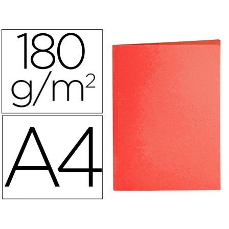 SUBCARPETA LIDERPAPEL A4 ROJO INTENSO 185G/M2