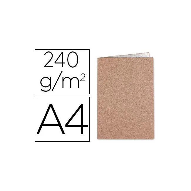 SUBCARPETA LIDERPAPEL A4 KRAFTINTERIOR BLANCO 240G/M2