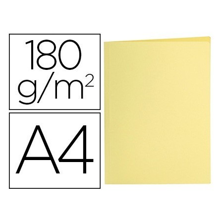 SUBCARPETA LIDERPAPEL A4 AMARILLO PASTEL 180G/M2