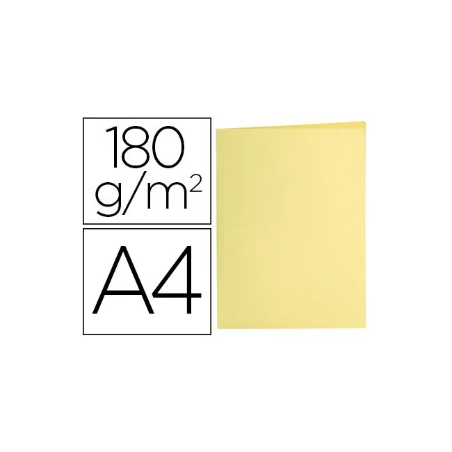 SUBCARPETA LIDERPAPEL A4 AMARILLO PASTEL 180G/M2