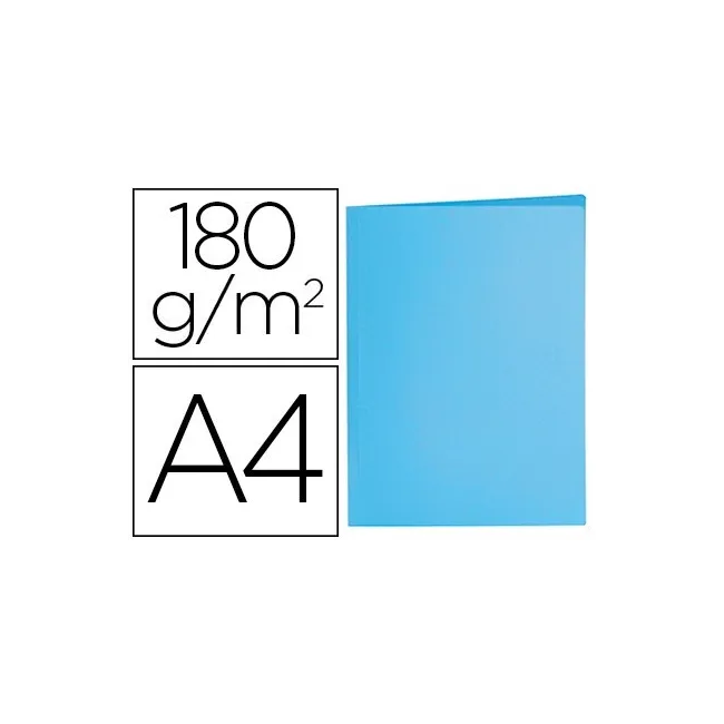 SUBCARPETA LIDERPAPEL A4 AZUL PASTEL 180G/M2