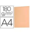 SUBCARPETA LIDERPAPEL A4 NARANJA PASTEL 180G/M2