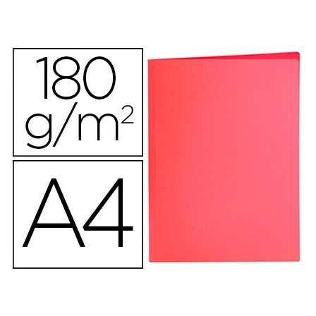 SUBCARPETA LIDERPAPEL A4 ROJO PASTEL 180G/M2
