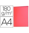 SUBCARPETA LIDERPAPEL A4 ROJO PASTEL 180G/M2