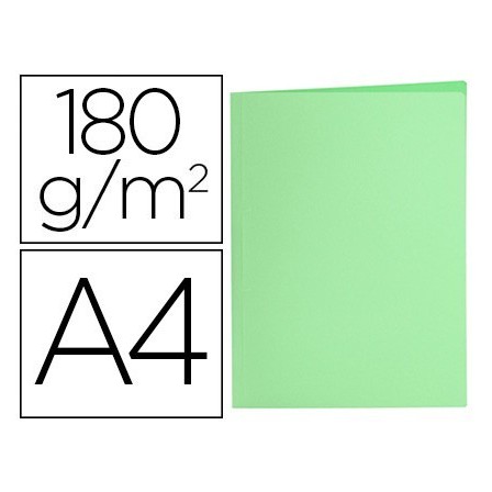 SUBCARPETA LIDERPAPEL A4 VERDE PASTEL 180G/M2
